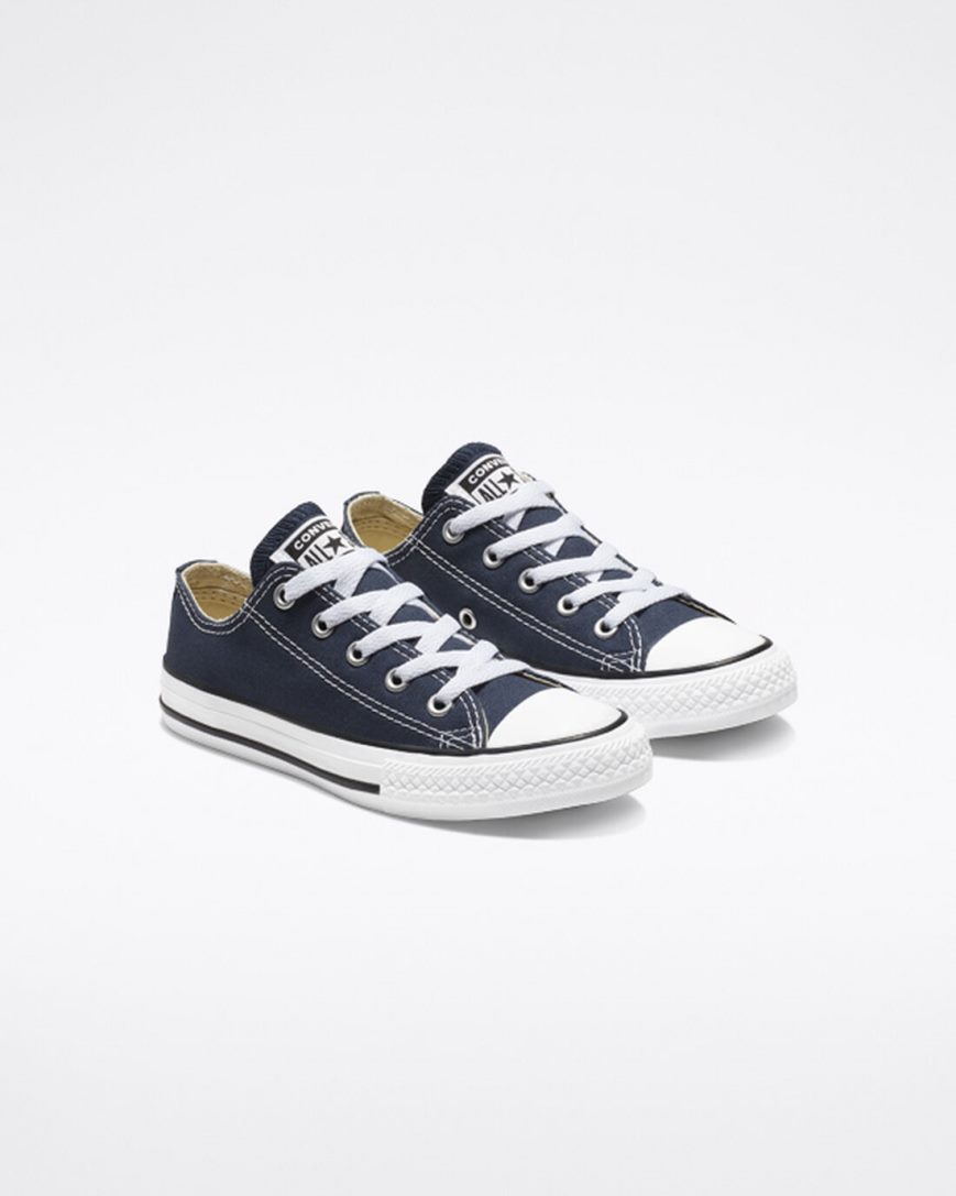 Boys' Converse Chuck Taylor All Star Classic Low Top Shoes Navy | AU 63CE1O